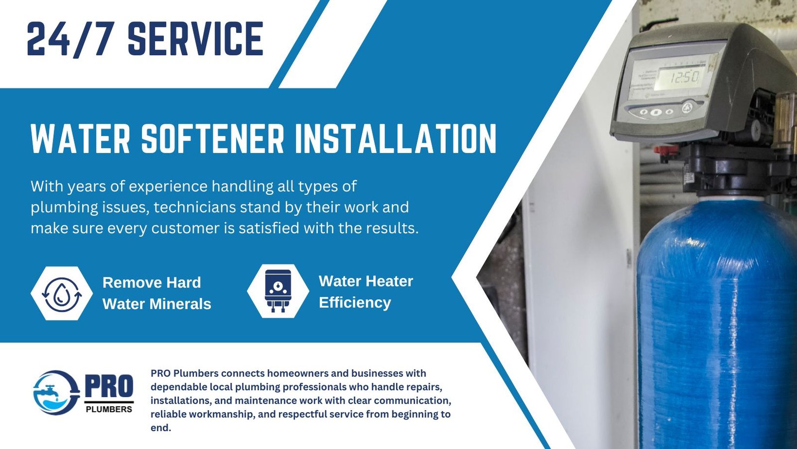 Water softener installation in Arden-Arcade, CA